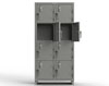 Heavy Duty 14 GA 4-Tier Locker with Keyless Entry Lock, 8 Compartments