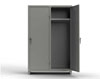 Heavy Duty 14 GA Single-Tier Locker with Shelf & Hanger Rod, 2 Compartments