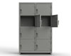 Heavy Duty 14 GA 4-Tier Locker, 8 Compartments