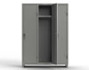 Heavy Duty 14 GA Single-Tier Locker with Shelf & Hanger Rod, 3 Compartments