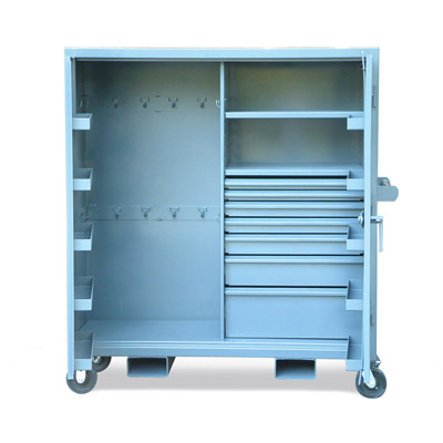 Mobile Cabinet with Door Pockets and Hooks